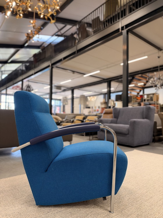 Leolux Scylla Hoog Sillón Tela azul – Sillones, Lana (photo 6 of 7)