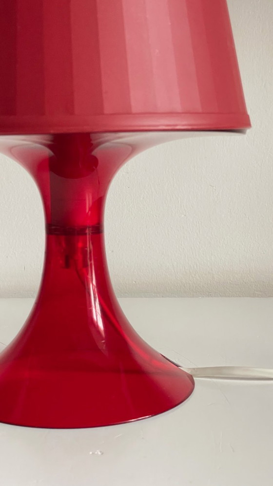 Image 1 of Lampe Rouge Ikea Vintage