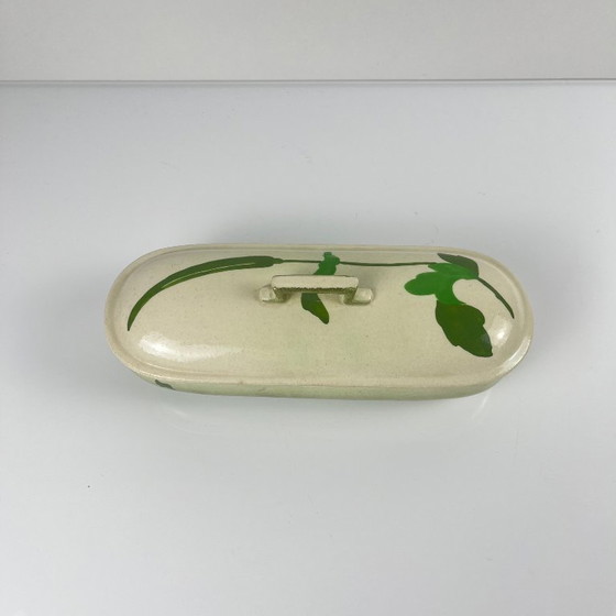 Image 1 of Toilet/zeepbakje van Sarreguemines, art nouveau-stijl, eind 19e - begin 20e eeuw