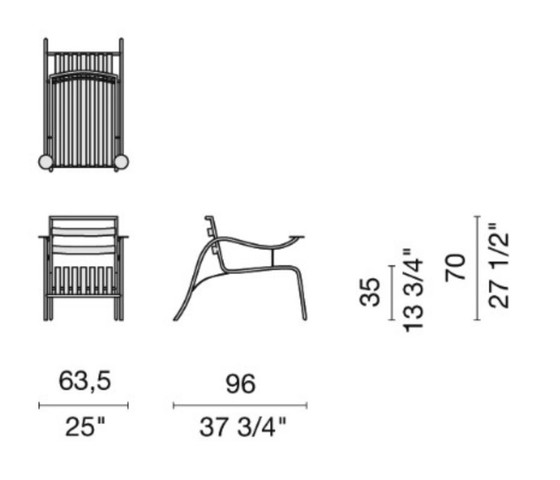 Image 1 of Poltrona da interno/esterno "Thinking Man's" di Jasper Morrison per Cappellini