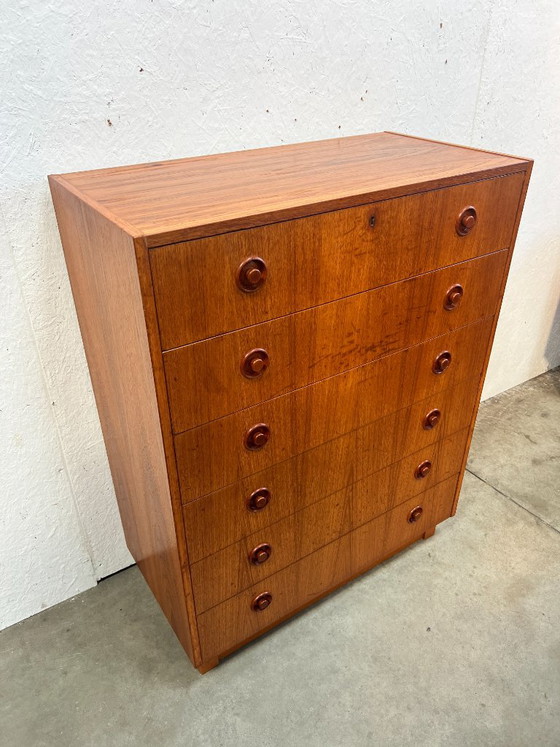 Commode Vintage en Teck, SMI Suède Années 1970 – Bois, Scandinavian (photo 10 of 11)
