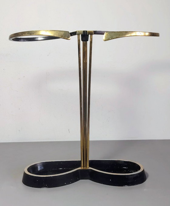 Image 1 of Carl Auböck Umbrella Stand Mid Century Brass Vintage 50s, Austria