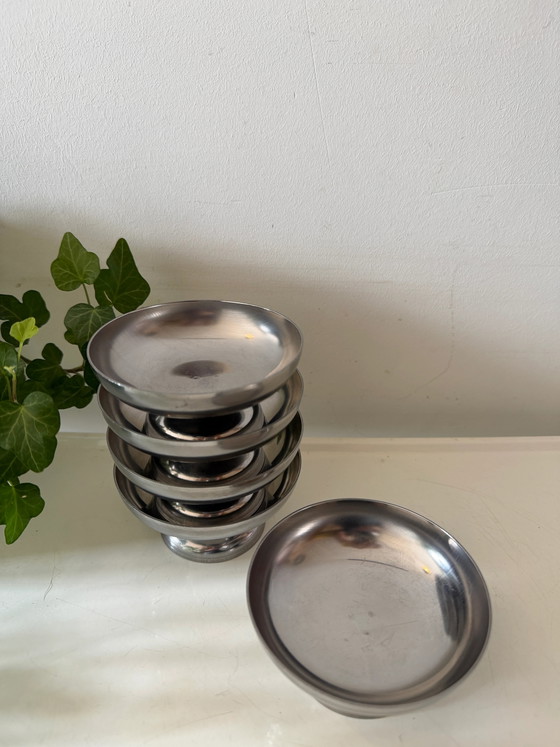 Set van 5 chromen coupes – Bankstel, rvs, Retro (photo 4 of 5)