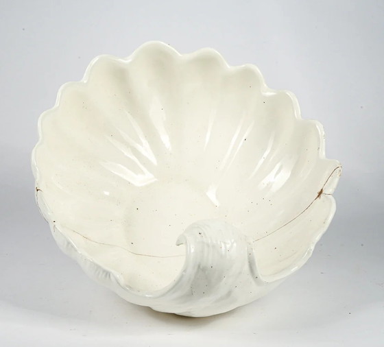Grande zuppiera in porcellana bianca a forma di conchiglia riparata, Italia 1960 – Stoviglie, Italian Design (photo 5 of 8)