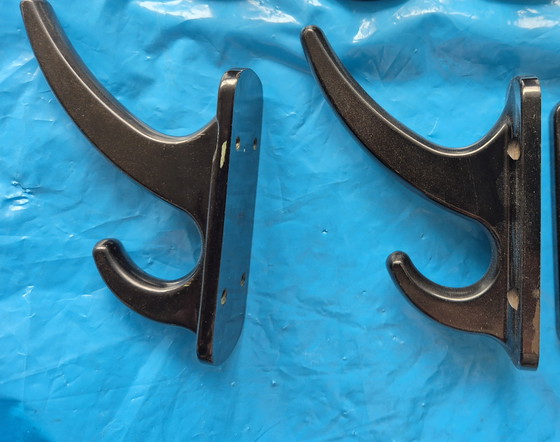 Image 1 of 10 philite bakelite coat hooks, 1950s