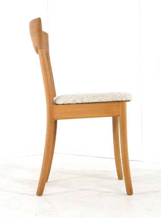 Image 1 of Set van 6 Juul Kristensen JK Denmark stoelen eetkamerstoelen vintage gestoffeerd