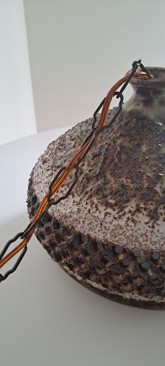 Image 1 of Vintage Brutalist hanglamp uit Sejer Factory, jaren 60
