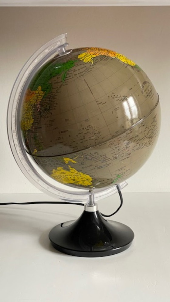 Image 1 of Illuminated Earth Globe Made in Italy