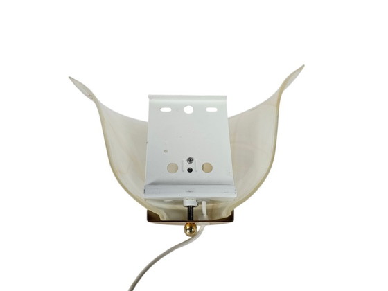 Image 1 of Lampada da parete - stile Barovier & Toso - vetro marmorizzato - applique - oro - anni '90