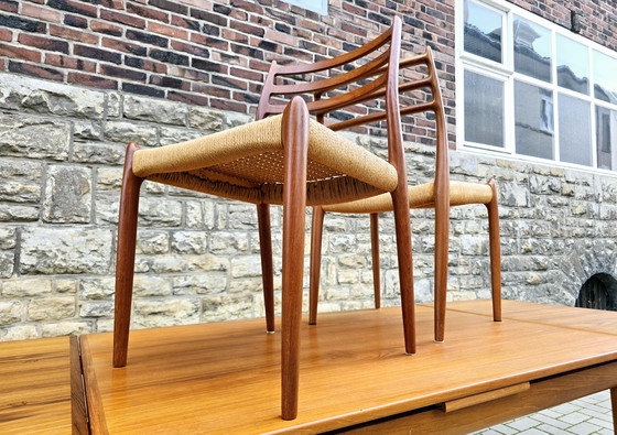 Image 1 of Niels Otto Møller Set 60s Teak Mid Century Dinningset Stühle Esstischgruppe Esszimmer 70s Vintage 