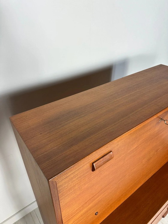 Image 1 of Vintage Deense Teakhouten secretaris van Børge Mogensen voor Søborg Møbelfabrik, Mid-Century Modern, jaren 1960