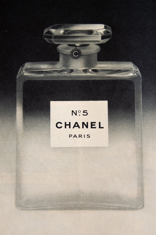 Originele Vintage Chanel No. 5 Reclameposter 1960 / Ingelijst / 35x25.5cm / 13.8x10in / Goede staat / Geen herdruk
