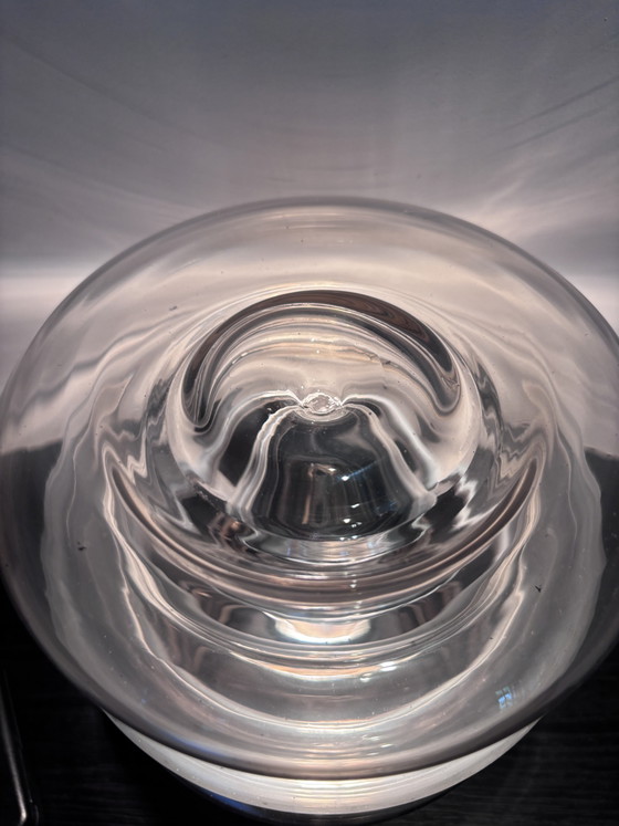 Space Age Table Lamp Glashütte Limburg 'Bulb' 'Moon' Series – Metal (photo 3 of 12)