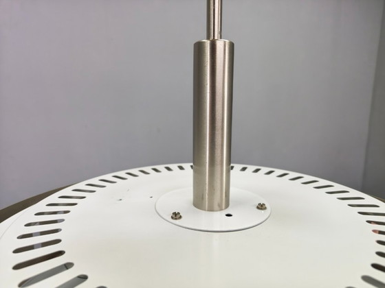 Image 1 of Space Age UFO Chandelier, Metal and Glass, Czechoslovakia 1970s