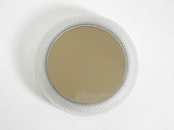 Image 1 of Stunning 1960s illuminated Limburg crystal glass wall mirror