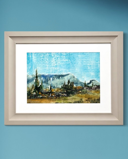 Eugène Eechaut (1928–2019) – « Forêt de Saoû » 1967, encadré