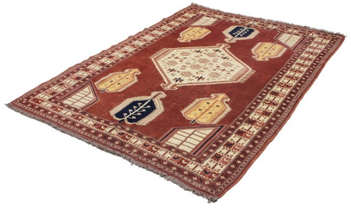 Original Kazak Russ wool rug, antique, 210 x 160 cm