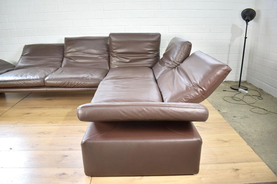 Image 1 of Divano in pelle Koinor Raoul in marrone con braccioli e schienali regolabili