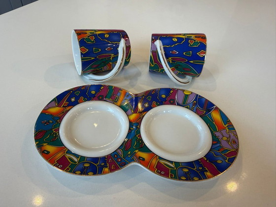 Image 1 of Also französisches Decor du Galion Tête à Tête-Set