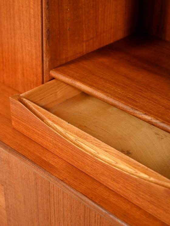 Image 1 of Credenza in teak con libreria integrata di Brantorps