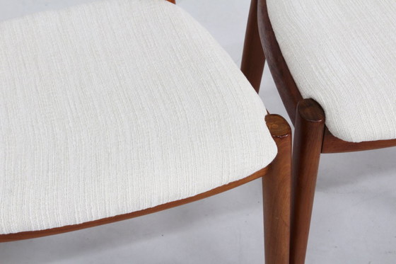 Image 1 of Vintage Deense Mid Century eetkamer stoelen Niels Koefoed teak , set van 10