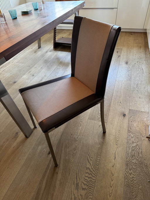 6 sillas de comedor Bert Plantagie con tapizado dúo