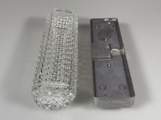 Image 1 of 60er 70er Jahre Wandlampe Wandleuchte von Glashütte Limburg Germany Space Age