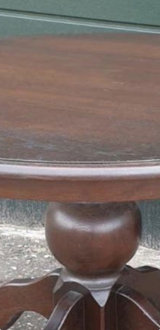 Image 1 of Klassiek antique eiken eetkamer tafel 