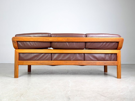 Image 1 of Midcentury Dreisitzer Sofa Couch L.Olsen & Søn Teak Vintage Design