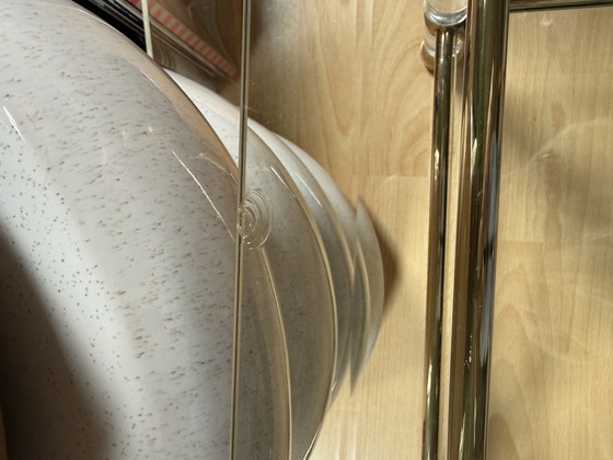 2 Unique Large Vintage Side tables Hollywood Regency-style/Mid Century Modern – Glass, Plexiglass (photo 15 of 15)