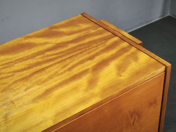 Image 1 of 1960s Czechoslovak Maple Sideboard with Drawers and Cabinet