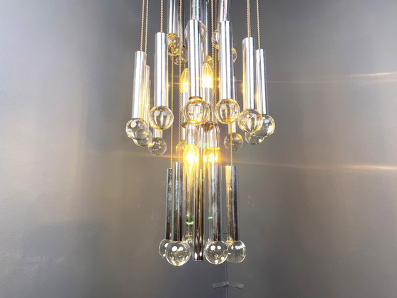 Image 1 of Vintage chandelier by Gaetano Sciolari, 1970s