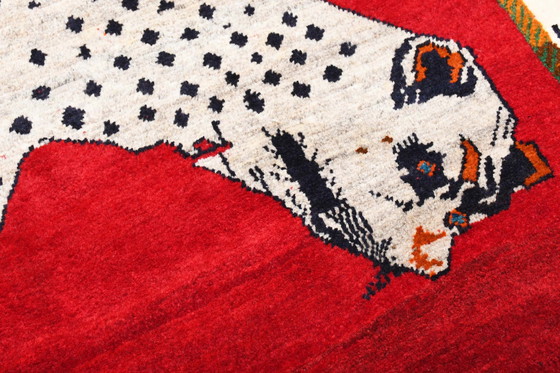 Image 1 of Gabbeh Shiraz Nomadenteppich Mit Tiger-Motiv – 227 x 131 cm