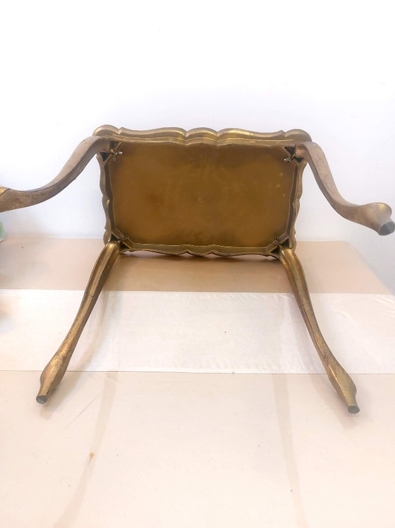 Tavolini impilabili fiorentini, Italia 1950, firmati. – Plastic, Wood (photo 7 of 15)