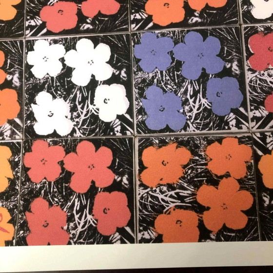 1990s After Andy Warhol "Poppy Flowers" Lithograph – Lithographs & prints, Paper (photo 4 of 11)
