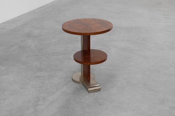 Image 1 of Table d'appoint moderniste Art déco à deux niveaux, France vers 1925