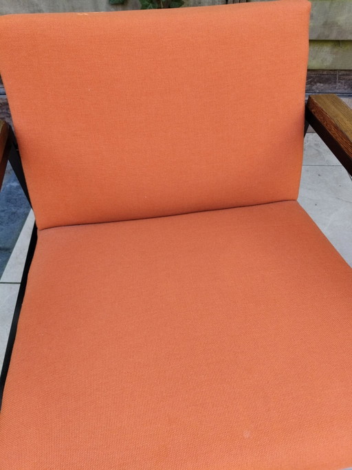 Sillón Martin Visser Spectrum naranja años 60