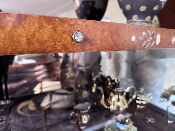 Image 1 of Esclusiva parete attrezzata di design Carpanelli – vero legno, madreperla, illuminazione