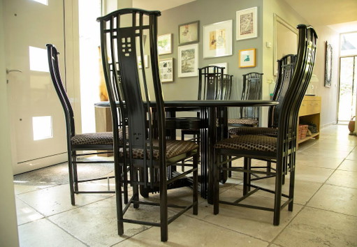 Conjunto de comedor Giorgetti + 2 mesas auxiliares