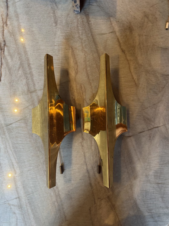 Image 1 of 4 apliques Wilhelm Braun Feldweg para Doria Leuchten,