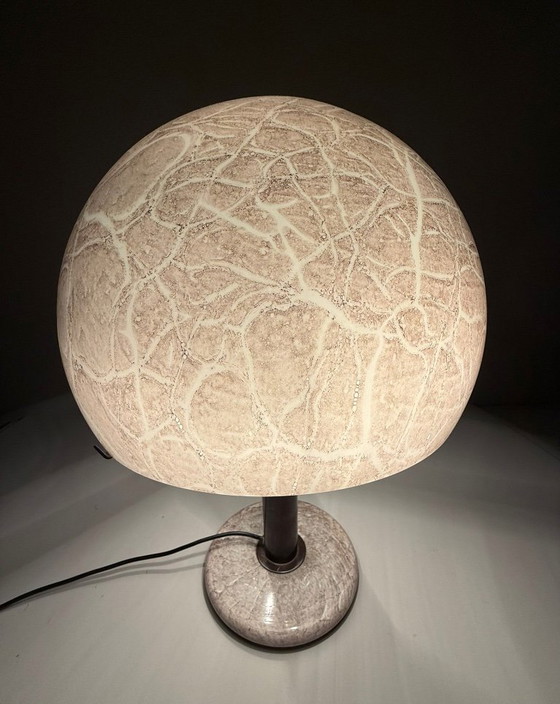 Image 1 of Lampe de table/champignon de Ludovico Diaz de Santillana pour Venini, modèle : 832, Italie, années 1960, exemplaire rare