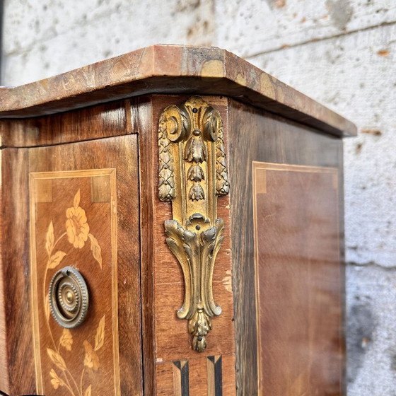 Image 1 of Louis XV and Louis XVI Transitional Style Chest of Drawers, circa 1900 - France