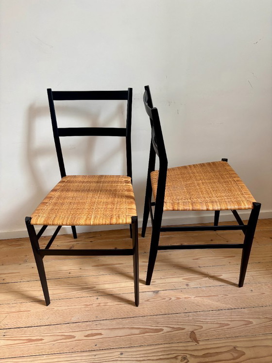 4x Sedie Gio Ponti 699 Superleggera in Frassino Nero – Cassina, Sedie da pranzo, Wood (photo 10 of 18)
