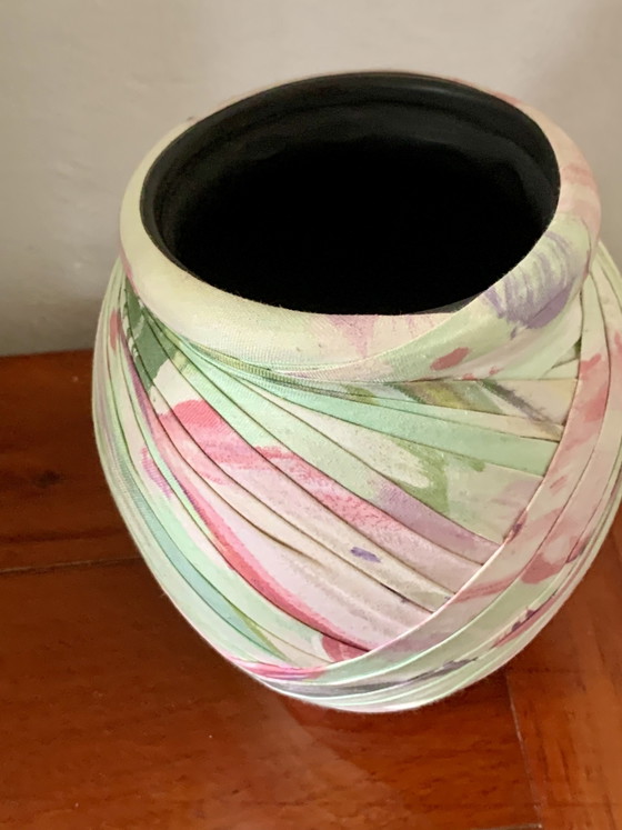 Draped Stoneware Vase by Emilio Robba for Drimmer 80-90s – Drimmer par Robba, Cotton, Ceramic (photo 6 of 11)
