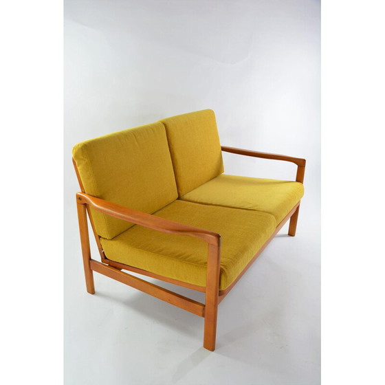 Image 1 of Vintage yellow teak BZ bench seat