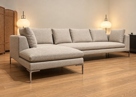 NEW UPHOLSTERED B&B Italia Charles Corner Sofa, Minotti, Other, Metal, Beige (photo 4 of 11)
