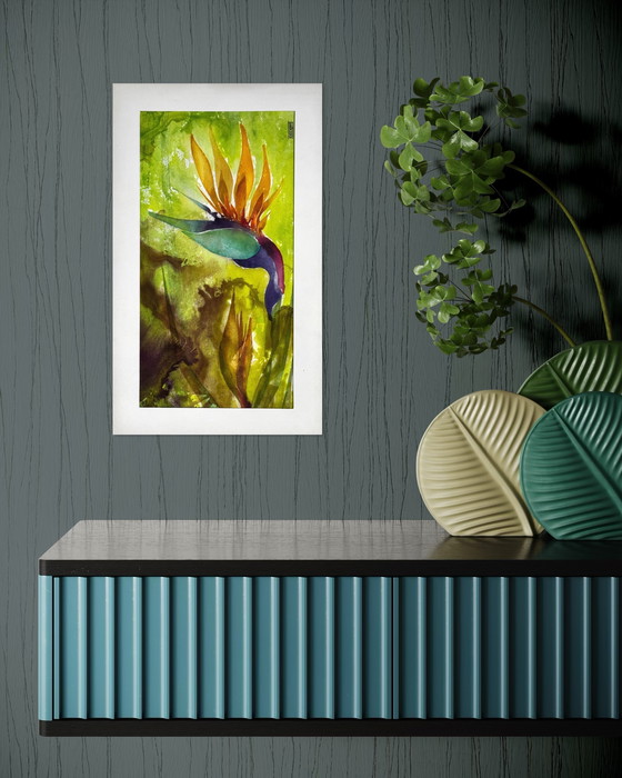 Image 1 of Eugène Eechaut (1928-2019) - Strelitzie - 1968. Signé