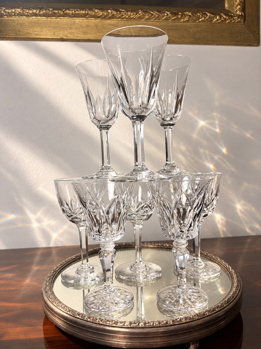 8 Saint Louis glazen (3 modellen)