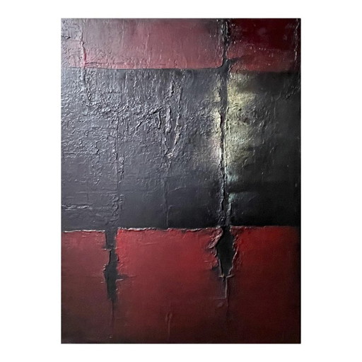 Erwin Mackowiak, Tiss, Huile sur toile, années 1960