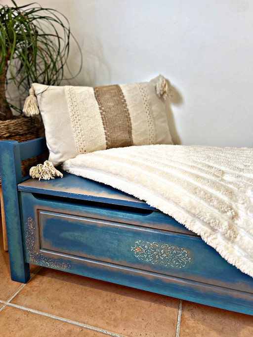 Petit coffre banc relooké